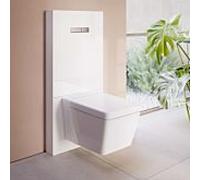 Réservoir sur pied VitrA Vitrus 770-5760-01, façade en verre blanc, 3/6 l, pour WC suspendus, sans robinetterie