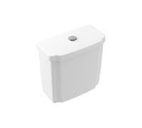 Villeroy & Boch - Réservoir de chasse Hommage 772111R1 - blanc avec CeramicPlus, bouton économique chromé