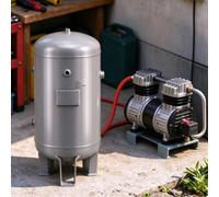 Réservoirs De Compresseur D'air Extérieur 5 10 20 30 40 50 60 100 L | Réservoir De Compresseur D'air Industriel Avec Support De Montage Vertical, Réservoir Sous Pression Tampon Robuste
