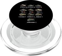 Réservoirs de la Seconde Guerre Mondiale M4 Sherman Panzer IV Tiger II T-34 History Buff PopSockets PopGrip pour MagSafe