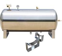 Réservoirs De Systèmes d'eau en Acier Inoxydable, Réservoirs De Pression d'eau pour Pompe De Puits d'eau, Réservoirs Horizontaux De Stoc, 160L/42.2Gal(75x65cm/29.5x25.6in)