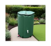 Réservoirs d'eau de Pluie, Grande capacité de Stockage d'eau Pliable, Conception Couvercle supérieur avec Grille Filtre for Bloquer Les débris(Green,160L)
