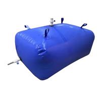 Réservoirs d'eau Souples Pliables de Grande capacité, de 29 à 528 gallons, for la prévention des incendies et Les urgences(Blue,1x0.66x0.46m/240L/63.4gal)