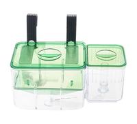 Réservoirs d'élevage suspendus pour aquarium, boîte d'isolation pour petits poissons, boîtes d'écloserie pour poissons, boîte de frai transparente pour petits élevages