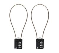 RESET-200 Cadenas à combinaison avec câble, 4 chiffres, 3 mm, 30 cm, x2