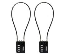 RESET-200 Cadenas à combinaison avec câble, 4 chiffres, 3 mm, 50 cm, x2