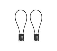 RESET - Lot de 200 cadenas flexibles à combinaison à 4 chiffres, 30 cm de long, câble de 3 mm de diamètre pour couvercle de poubelle, casier, cabient, bagages, valise, pistolet, boîte à outils, casque