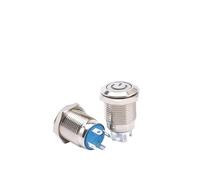 Reset Power Start Button 12mm Level Reset Metal Button Switch 3-6V 12-24V 220V NWPNLXEA(Red,12MM_220V)