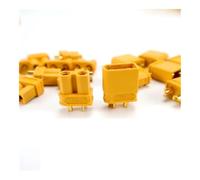 ResGcx 100 Paires De Connecteurs Balle avec XT30 XT-30U Jaune Mâle Femelle for Avion RC Multiaxes ESC À Aile Fixe | Connexions Électriques for Modèles Réduits D'avions Et Drones