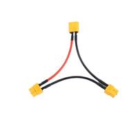 ResGcx Câble Adaptateur de Batterie XT30/XT60 mâle vers Femelle, Section 14 AWG/16 AWG, Longueur 10 cm, Forme en Y, for hélicoptère radiocommandé(XT60 1M to 2F)