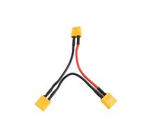 ResGcx Câble Adaptateur de Batterie XT30/XT60 mâle vers Femelle, Section 14 AWG/16 AWG, Longueur 10 cm, Forme en Y, for hélicoptère radiocommandé(XT60 1F to 2M)