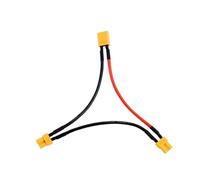 ResGcx Câble Adaptateur de Batterie XT30/XT60 mâle vers Femelle, Section 14 AWG/16 AWG, Longueur 10 cm, Forme en Y, for hélicoptère radiocommandé(XT30 1M to 2F)