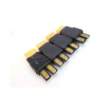 ResGcx Lot de 4 adaptateurs TRX vers XT60 mâle/Femelle avec fiches Bananes for modélisme RC.(TRX-M to XT60-F 4pcs)