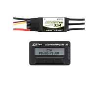 ResGcx Mantis G2 32 Bits ESC sans Balais 25A 35A 45A SBEC 5V/6V/7.4V for Avion RC EDF Jet Et F3P Vol 3D 1 Pièce(35A and LCD Box)