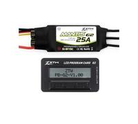 ResGcx Mantis G2 32 Bits ESC sans Balais 25A 35A 45A SBEC 5V/6V/7.4V for Avion RC EDF Jet Et F3P Vol 3D 1 Pièce(25A and LCD Box)