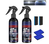 Reshline Coating Spray, 3 in 1 High Protection Quick Ceramic Car Wax Polish CoatingSpray, Multi-FunctionalCoating Renewal Agent Spray for Cars Cleaning, Polishing and Scratch Repair (2pcs)