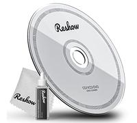 Reshow Kit de nettoyage pour lecteur CD, disque de nettoyage laser pour lecteur CD/VCD/DVD, chiffon en microfibre inclus, disque de nettoyage et solution de nettoyage
