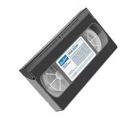 Reshow VHS Nettoyeur de tête vidéo pour lecteurs VHS/magnétoscope, technologie sèche, aucun liquide nécessaire, réutilisable 30 fois