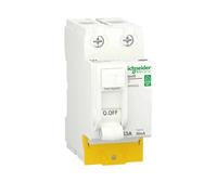 Resi9 - inter différentiel - 2P - 63A - 30mA - Type A - peignable - alim bas - R9PRA263 - Schneider