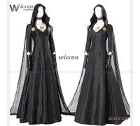 Résident 4 Remake Village Moth Lady Evil Cosplay Costume, Robe Nette, Vampire, Dimitrescu, Halloween, Carnaval Set, Adulte, Fille full set
