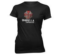 Resident Evil T-Shirt Femmes FR Umbrella Corporation FR Game- Film -Tee-Hemd S jusqu'à XXL - Noir, M