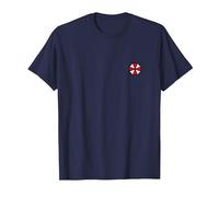 Resident Evil Umbrella T-Shirt, Homme, Bleu Marine, 6XL