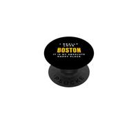 Résident : J'aime Vraiment Boston City Local PopSockets PopGrip Adhésif