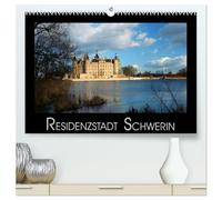 Residenzstadt Schwerin (hochwertiger Premium Wandkalender 2026 DIN A2 quer), Kunstdruck in Hochglanz: Stadtansichten aus der Landeshauptstadt Mecklenburg-Vorpommerns