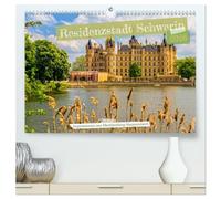 Residenzstadt Schwerin - Impressionen aus Mecklenburg-Vorpommern (hochwertiger Premium Wandkalender 2026 DIN A2 quer), Kunstdruck in Hochglanz: Schwerin eine liebenswerte Stadt an sieben Seen
