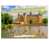Residenzstadt Schwerin - Impressionen aus Mecklenburg-Vorpommern (Wandkalender 2026 DIN A2 quer), CALVENDO Monatskalender: Schwerin eine liebenswerte Stadt an sieben Seen