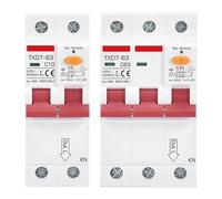 Residual Current Operated Circuit Breaker With Overcurrent Protection 220V 380V RCBO 10A 16A 20A 32A 40A 63A 2P 3P 4P 30MA, Pièces(2P 30MA,40A)