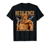Résilience, automne sept fois, vêtements de rue Stand Up Eight T-Shirt