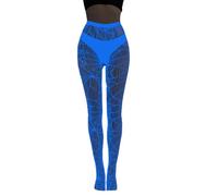 Résille à de toile d ' araignée qui, blue 3062, F | Collants Leggings Bleu Lumineux Halloween Collants Bas