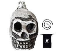 Resin Aztec Death Whistle Scary Skull Totem Instrument