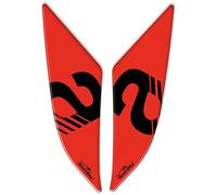 Resin Bike Autocollant Moto Compatibles avec Aprilia Tuono-RS 660 2020-2026. Protections Poignées Arrière Passager Contre Les Chocs et Les Éraflures. Autocollant 3D Résinés Made in Italy