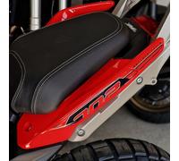 Resin Bike Autocollant Moto Compatibles avec Benelli TRK 702X 2023-2025 Moon Grey. Protections Poignées Arrière Passager Contre Les Chocs et Les Éraflures. Autocollant 3D Résinés Made in Italy