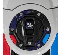 Resin Bike Autocollant Moto Compatibles avec BMW M 1000 XR - S 1000 XR 2020-2025. Protection de Bouchon de Réservoir de Moto Contre Les Chocs et Les Éraflures. Autocollant 3D Résinés Made in Italy