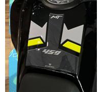 Resin Bike Autocollant Moto Compatibles avec CF Moto 450 MT 2023-2026 Tundra Grey Protection de Réservoir Moto Contre Les Chocs et Les Éraflures. Autocollant 3D Résinés Made in Italy