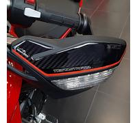 Resin Bike Autocollant Moto Compatibles avec Ducati Multistrada 950 V2 e V2S 2022. Protection Protège-Mains Contre Les Chocs et Les Éraflures. Autocollant 3D Résinés Côté Droit et Gauche