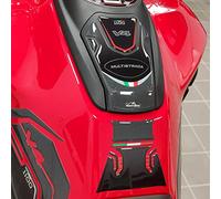 Resin Bike Autocollant Moto Compatibles avec Ducati Multistrada V4 2021-2023. Protection Grip de Réservoir Moto Contre Les Chocs et Les Éraflures. Autocollant 3D Résinés Made in Italy