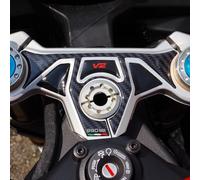 Resin Bike Autocollant Moto Compatibles avec Ducati Panigale-Streetfighter V2-V2s 2025. Protections Plaque Direction Contre Les Chocs et Les Éraflures. Autocollant 3D Résinés Made in Italy