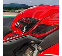 Resin Bike Autocollant Moto Compatibles avec Ducati Panigale V4 et V4S 2022. Protections Latérales de Réservoir Contre Les Chocs et Les Éraflures. Paire Autocollant 3D Résinés Côté Droit et Gauche