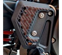 Resin Bike Autocollant Moto Compatibles avec Harley Davidson Pan America 1250 2020-2026. Protection de Talon Moto Grip Contre Les Chocs et Les Rayures. Paire d'autocollants 3D Résinés Made in Italy