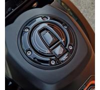 Resin Bike Autocollant Moto Compatibles avec Harley Davidson Pan America 2025. Protection de Bouchon de Réservoir de Moto Contre Les Chocs et Les Éraflures. Autocollant 3D Résinés Made in Italy