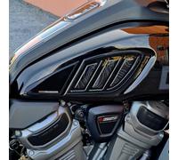 Resin Bike Autocollant Moto Compatibles avec Harley Davidson Pan America Speical 2020-2026. Protections Grip Latérales de Réservoir Contre Les Chocs et Les Éraflures. Autocollant 3D Made in Italy