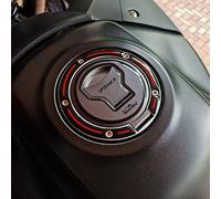 Resin Bike Autocollant Moto compatibles avec Honda Transalp XL 750 2023-2025 Protection de Bouchon de Réservoir de Moto Contre Les Chocs et Les Éraflures. Autocollants 3D en Résine Neutre Métallisé