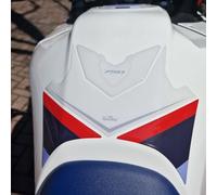 Resin Bike Autocollant Moto Compatibles avec Honda Transalp XL 750 2023-2025 Protection de Réservoir Contre Les Chocs et Les Éraflures. Autocollant 3D Résinés - Tricolour Ross White