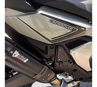 Resin Bike Autocollant Moto Compatibles avec Honda X-ADV 2021-2024. Protections Latérales Arrière Contre Les Chocs et Les Éraflures. Paire Autocollant 3D Résinés - Noir