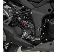 Resin Bike Autocollant Moto Compatibles avec Kawasaki Ninja 1000 SX 2024-2025 Rouge. Protection Seuils de Porte de Moto Contre Les Chocs et Les Rayures. Paire d'autocollants 3D Résinés Made in Italy