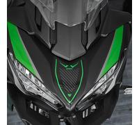 Resin Bike Autocollant Moto Compatibles avec Kawasaki Versys 650 2022-2024 Vert. Protection de Bulle Contre Les Chocs et Les Éraflures. Autocollant 3D Résinés Made in Italy